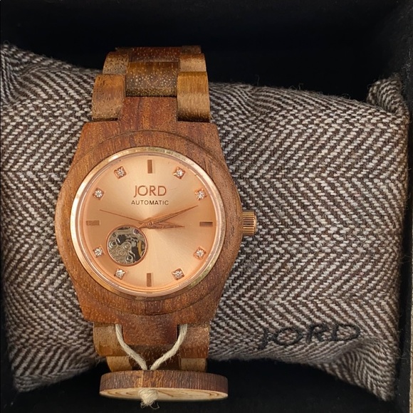 JORD 100% NATURAL WOOD AUTOMATIC SEAGULL WATCH ROSE GOLD Wooden Case ⭐️⭐️⭐️⭐️⭐️ - Picture 13 of 16